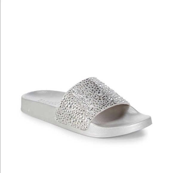badgley mischka pearl slides